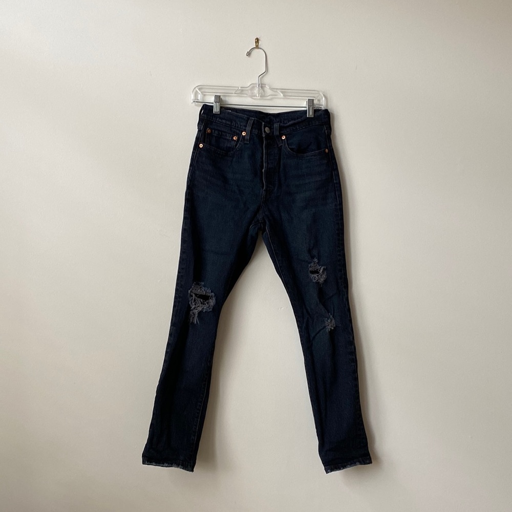 Levi’s 501 Skinny black jeans, size 27